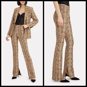 💕ANINE BING💕 Cigarette Python Trousers ~ Split Cuff Snakeskin Print XS NWT